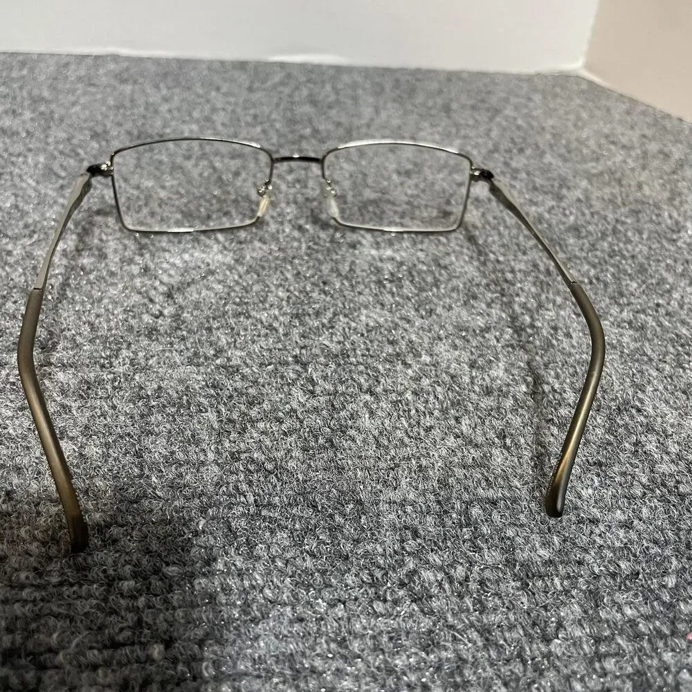 GM Fission 003 Eyeglass Frames 54-17-140 Gunmetal Metal Rectangular Unisex